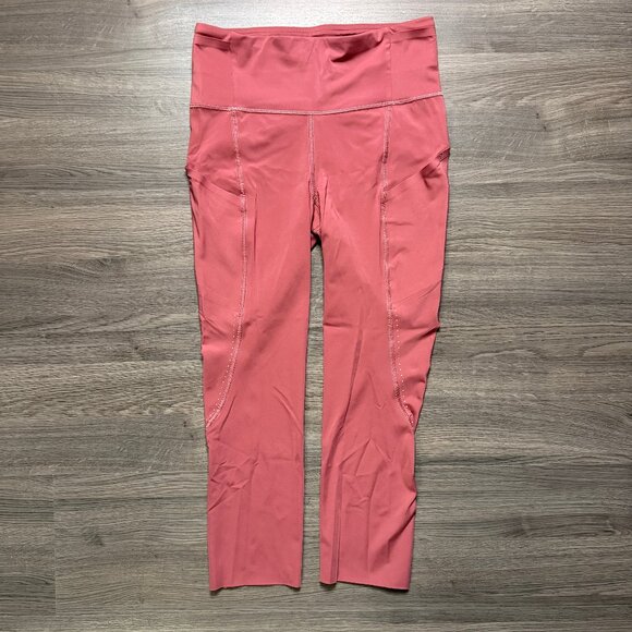 Lululemon Fast and Free High Rise Crop 21" Elite Leggings - Pink - Picture 5 of 11